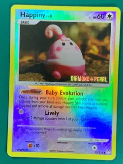 Happiny 52/123 Uncommon English Pokemon Mysterious Treasures Reverse Holo [2] - Image 1