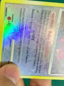 Happiny 52/123 Uncommon English Pokemon Mysterious Treasures Reverse Holo [2] - Image 3