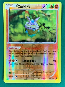 Carbink 49/124 Rare Reverse Holo XY Fates Collide Pokemon - Image 1
