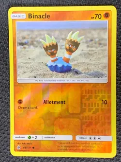 Binacle 66/131 Common Reverse Holo SM Forbidden Light Pokemon TCG - Image 1