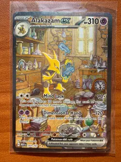 Pokemon TCG Alakazam EX Holo 201/165 Scarlet & Violet 151 Series NM English - Image 1