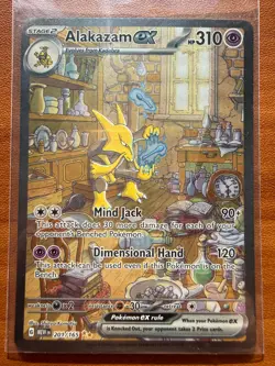 Pokemon TCG Alakazam EX Holo 201/165 Scarlet & Violet 151 Series NM English - Image 3