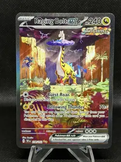 Pokemon SV05 Temporal Forces Raging Bolt ex 208/162 Special Illustration Rare NM - Image 1