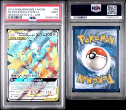2019 Pokemon Hidden Fates Moltres Zapdos & Articuno GX 66 Full Art PSA 9 - MINT - Image 3