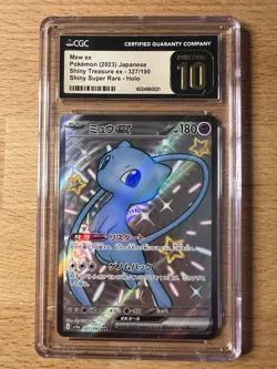 Pokemon Mew ex CGC Pristine 10 Sv4a 327/190 Japanese Holo 2023 - Image 1