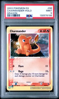 Charmander 2003 Pokemon Dragon PSA 9 #98 - Image 1