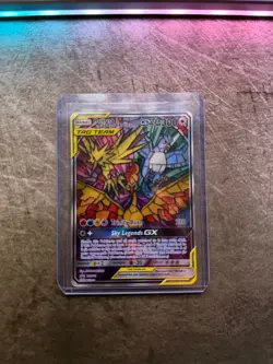 Pokemon Moltres Zapdos & Articuno GX SM210 Black Star Promo Full Art NM - Image 1