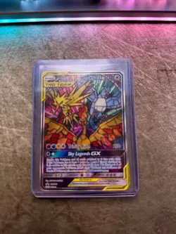 Pokemon Moltres Zapdos & Articuno GX SM210 Black Star Promo Full Art NM - Image 2