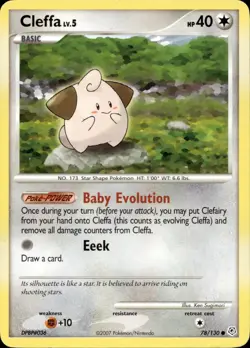 CLEFFA 78/130 COMMON DIAMOND & PEARL POKEMON MP - Image 1