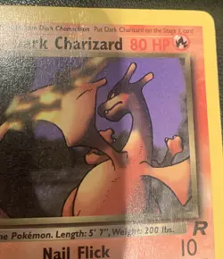 Dark Charizard 21/82 Team Rocket WOTC Non-Holo - 1st Edition - Pokemon TCG - MP - Image 2