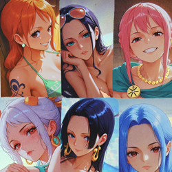 6×One Piece Doujin Card GGY series Goddess Stroy Waifu Custom DIY Holo - Image 1