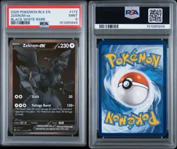 2025 POKEMON BLACK BOLT #172 ZEKROM EX PSA 9 - Image 2