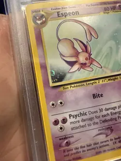 2001 POKEMON NEO DISCOVERY #1 ESPEON-HOLO PSA 9 - Image 2