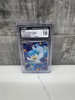 Quaxly Pokemon (2025) S. Chinese Gem Pack Vol. 1-05 09/09 Art Rare - Holo CGC 10 - Image 1