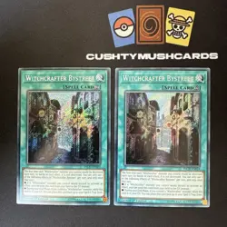 YUGIOH WITCHCRAFTER BYSTREET SECRET RARE INCH-EN024 1ST EDITION X2 - Image 1
