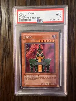 Yu-Gi-Oh! TCG 2003 Booster Tin 011 Jinzo PSA 9 - Image 1