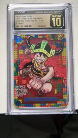 Monkey.D.Luffy P-110 | One piece day 25 Promo Jap | CGC Pristine 10 - Image 1