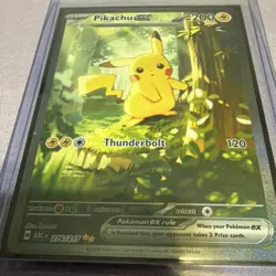 Pokemon Pikachu EX Full Art Holo Rare Card 276/217 ASC EN English 2016 - Image 1