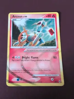 Pokemon Arceus Holo Card AR3 2009 (Fire Form) - Image 1