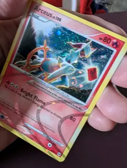 Pokemon Arceus Holo Card AR3 2009 (Fire Form) - Image 2