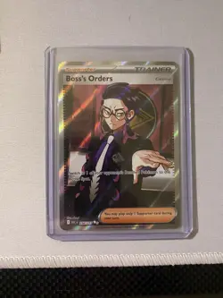 Pokemon Boss's Orders Corbeau Trainer Full Art Ultra Rare 256/217 English ASC - Image 1