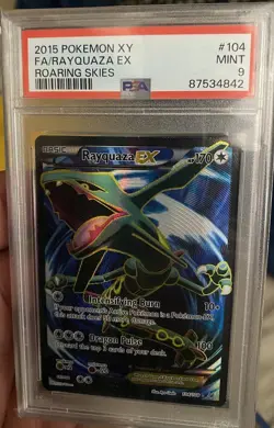2015 Pokemon Rayquaza EX 104/108 PSA 9 #104 Roaring Skies - Image 1