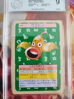 Pokemon Card Weepinbell Ultrigaria Topsun 1995 Bandai Japan GS PSA 9 Green Back - Image 3