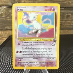 Pokemon Mew 09/53 Wotc Promo Basic 50 HP Card 2000 English Holo - Image 1