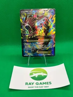 Pokemon TCG M Gyarados EX 115/122 Breakpoint Holo Full Art Ultra Rare DMG - Image 1