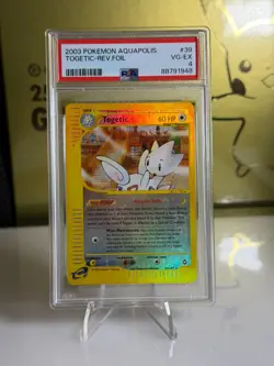 2003 Pokemon Aquapolis Togetic #39 PSA 4 Reverse Foil e-Reader - Image 1
