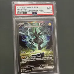 Pokemon TCG: Black Bolt - Zekrom EX Special Illustration Rare - 166/086 - PSA 9 - Image 1