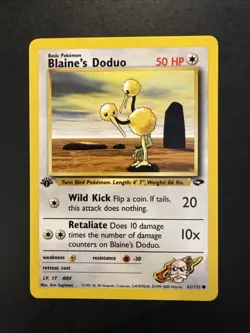 Blaine’s Doduo 1st Edition Gym Challenge 61/132 Pokemon - Image 1