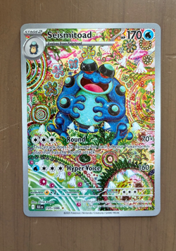 POKEMON TCG Seismitoad 105/086 Pokemon Black Bolt SIR Shinji Kanda - Image 1