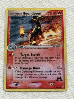 Pokemon Team Magma's Houndoom Reverse Holo Uncommon 70 HP 34/95 English - Image 1