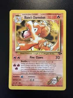 Blaine’s Charmeleon 31/132 Gym Challenge Pokemon - Image 1