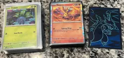 LOT OF 111 - 2025 POKEMON PHANTASMAL FLAMES MEGA EVOLUTION SET STARTER PLEASE RE - Image 1