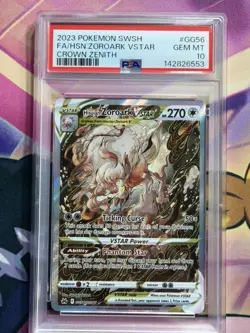 Pokemon TCG Hisuian Zoroark VSTAR Crown Zenith GG56/GG70 PSA 10 - Image 2