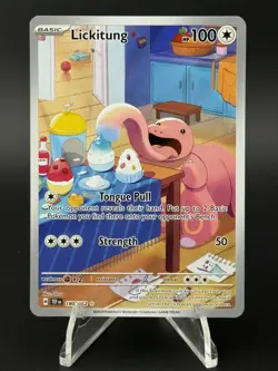 Lickitung 180/162 Sv05: Temporal Forces Holo Pokemon Illustration Rare MINT - Image 1