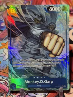 MONKEY D GARP - One Piece TCG OP12-056 - AA Alt Art Super Rare SR - Legacy - Image 1