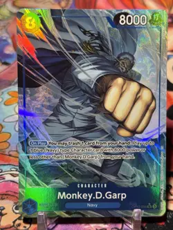 MONKEY D GARP - One Piece TCG OP12-056 - AA Alt Art Super Rare SR - Legacy - Image 3