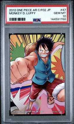 PSA 10 2012 ONE PIECE AR CARDDASS FORMATION 02 MONKEY D. LUFFY 47 - Image 1
