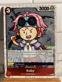 2024 One Piece PRB-01 English Koby Jolly Roger Reverse Holo P-014 - Image 1