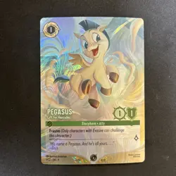 Disney Lorcana Challenge Promo Pegasus Gift For Hercules Foil 1/C2 EN 9 #3 - Image 1