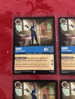 4x Disney Lorcana Fabled - Hans - Noble Scoundrel - 148/204 - M/NM x4 - Image 3
