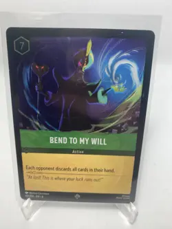 Disney Lorcana Azurite Sea - Bend to My Will 93/204 NM Super Rare Cold Foil - Image 1