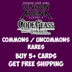Union Arena TCG Code Geass Vol. 2 UEX03 Near Mint Singles Choose Your Card - Image 1
