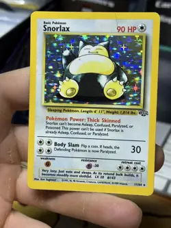 #4 Snorlax 11/64 Jungle 1999 Holo Rare WOTC Pokemon Card TCG - Image 3