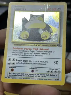 #4 Snorlax 11/64 Jungle 1999 Holo Rare WOTC Pokemon Card TCG - Image 5
