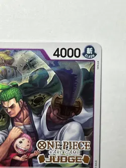 Zoro-Juurou OP05-067 Judge Pack Vol. 3 Stamped Foil Promotion Card MINT - Image 4