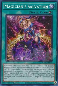 Yugioh - Magician's Salvation - 1st Edition Secret Rare NM - Free Holo Card - Image 1